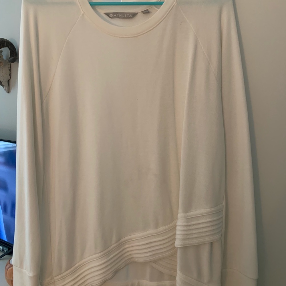 Athleta light weight sweatshirt.